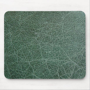 Tapis De Souris Profondément vert-foncé sur la finition en cuir