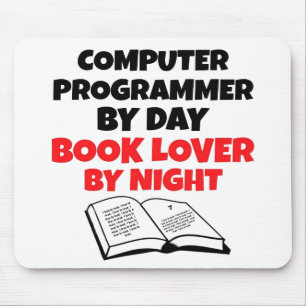Tapis De Souris Programmateur d'ordinateur Lover de livre