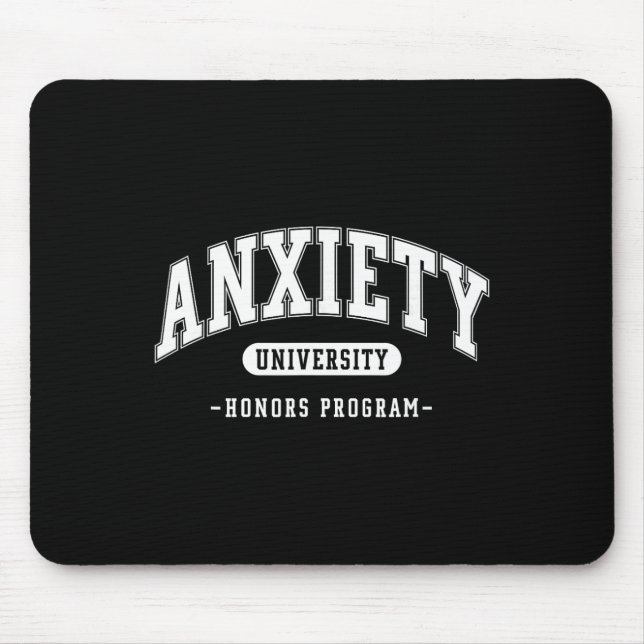 Tapis De Souris Programme d'honneurs d'anxiété Université Drôle de (Devant)