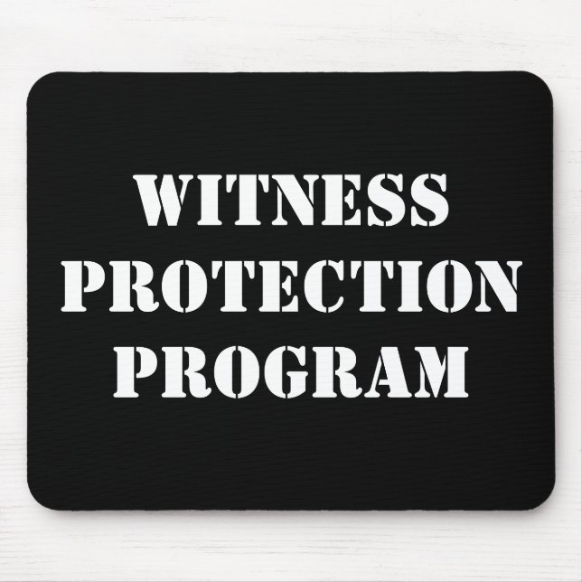 TAPIS DE SOURIS PROGRAMME MOUSEPAD DE PROTECTION DE TÉMOIN (Devant)