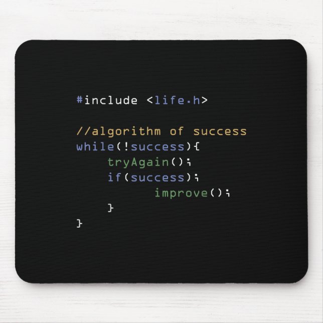 Tapis De Souris Programmeurs Informatique Mème Coding Humour (Devant)