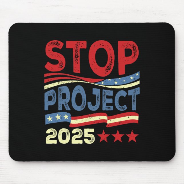 Tapis De Souris Projet 2025 Anti Trump Drapeau américain Femmes po (Devant)