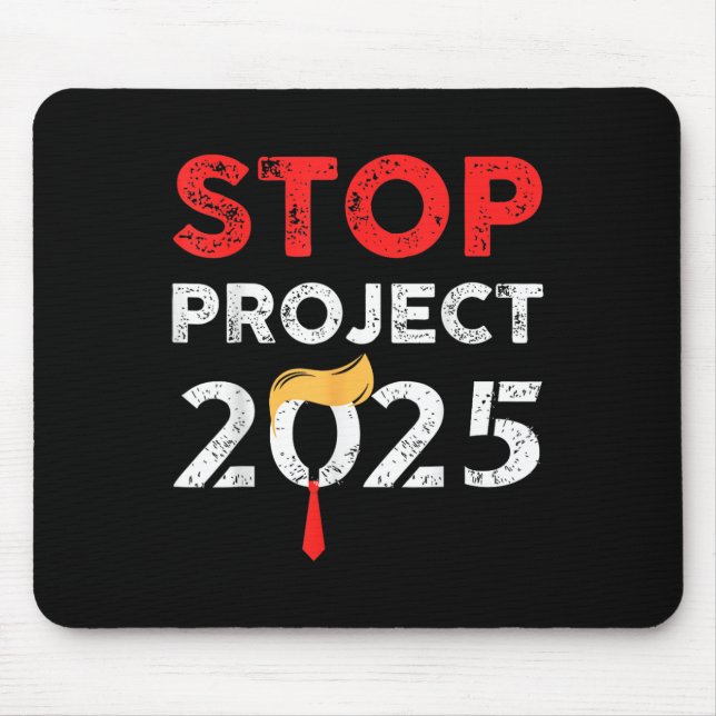 Tapis De Souris Projet 2025 Projet de Trump Anti Trump Cadeau drôl (Devant)