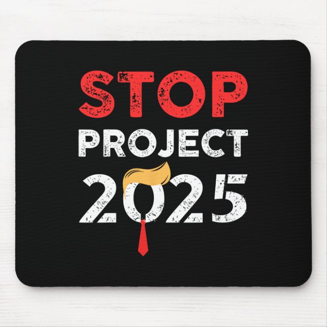 Tapis De Souris Projet Trump 2025 - Projet anti-Trump 2 (Devant)