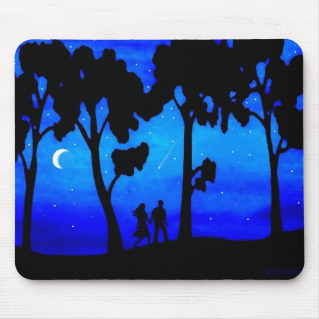 Tapis De Souris Promenade de clair de lune (Devant)