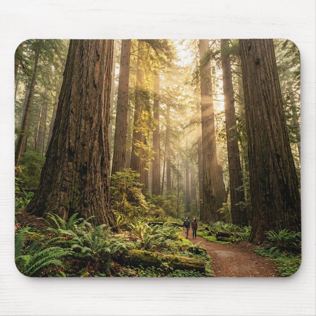 Tapis De Souris Promenade en forêt (Devant)