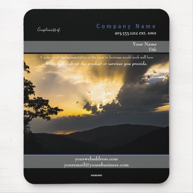 Tapis De Souris Promo Mousepad Spectacular Sky Theme - HAMbyWG (Devant)