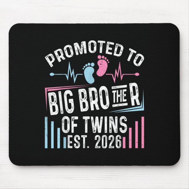 Tapis De Souris Promoté À Big Brother Of Twins Est 2026 Baby Sho (Devant)