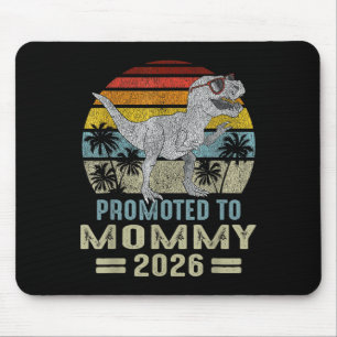 Tapis De Souris Promoté À Mommy 2026 T Rex Dinosaur Family Match