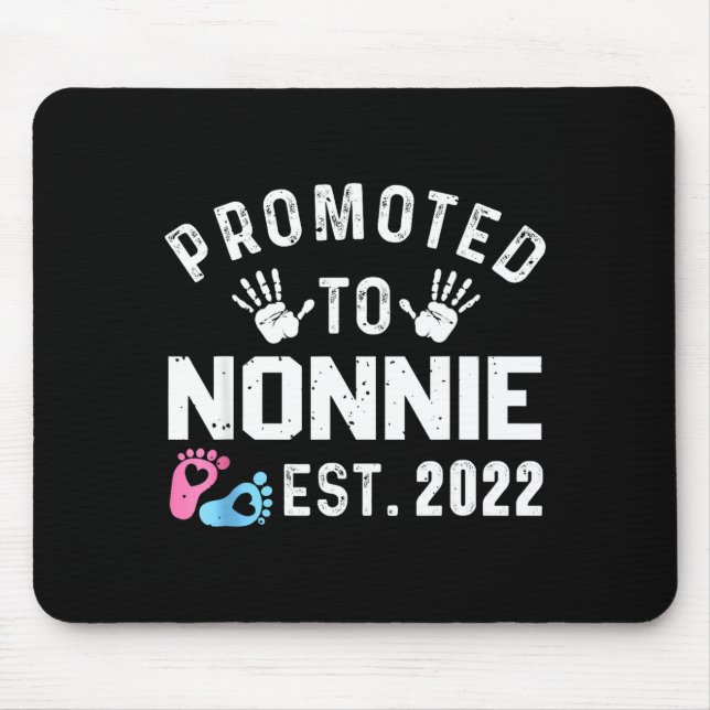 Tapis De Souris Promoted To Nonnie Est 2022 Funny New Nonnie  (Devant)