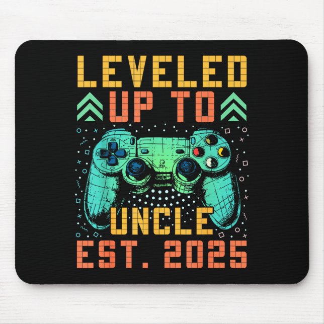 Tapis De Souris Promoted To Uncle 2025 Leveled Up To Uncle Est 202 (Devant)