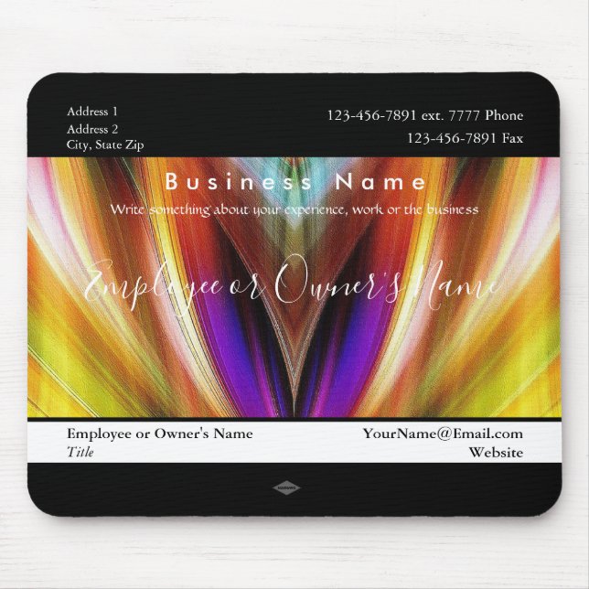 Tapis de souris promotionnel couleur radieuse (Devant)