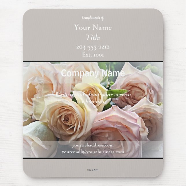 Tapis de souris promotionnel Roses - HAMbyWG (Devant)