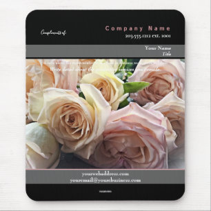 Tapis de souris promotionnel thème Rose anglaise -