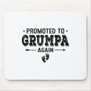 Tapis De Souris Promu À Grumpa De Nouveau Grand-Parents Byby