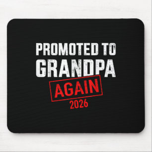 Tapis De Souris Promu À Nouveau Grand-Père 2026