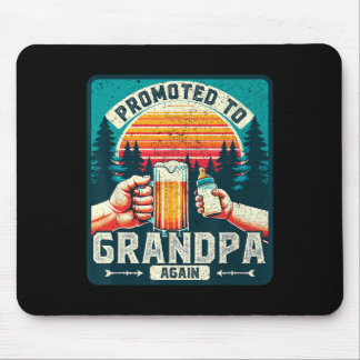 Tapis De Souris Promu À Nouveau Grand-Père Papa Papa Da Drôle Papa