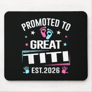 Tapis De Souris Promu en Grande Titi Est 2026 Annonce de Grossesse