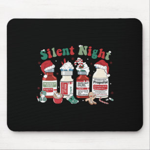 Tapis De Souris Propofol Rétro Noël Silencieux Infirmières de Réan