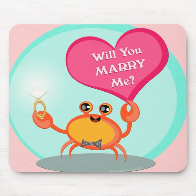 Tapis De Souris Proposition de Mariage surprise Mousepad (Devant)