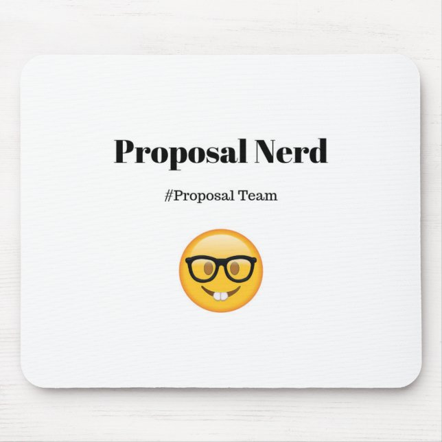 Tapis De Souris Proposition Nerd (Devant)