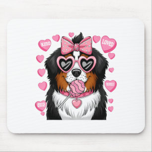 Tapis De Souris Propriétaire amoureux de chien coquette de montagn