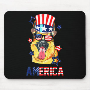 Tapis De Souris Propriétaire de chien berger allemand 4 juillet