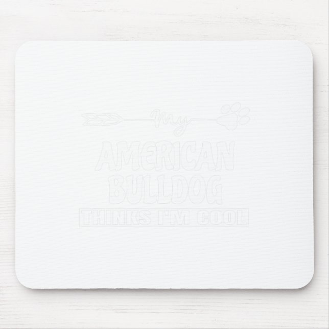 Tapis De Souris Propriétaires de Bulldog (Devant)