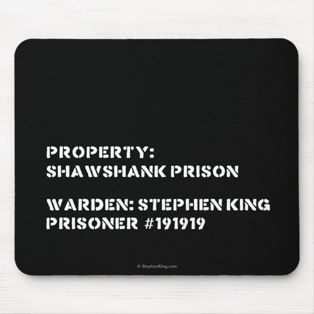 Tapis De Souris Propriété : Prison de Shawshank (Devant)