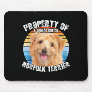 Tapis De Souris Propriété Rétro de Norfolk Terrier