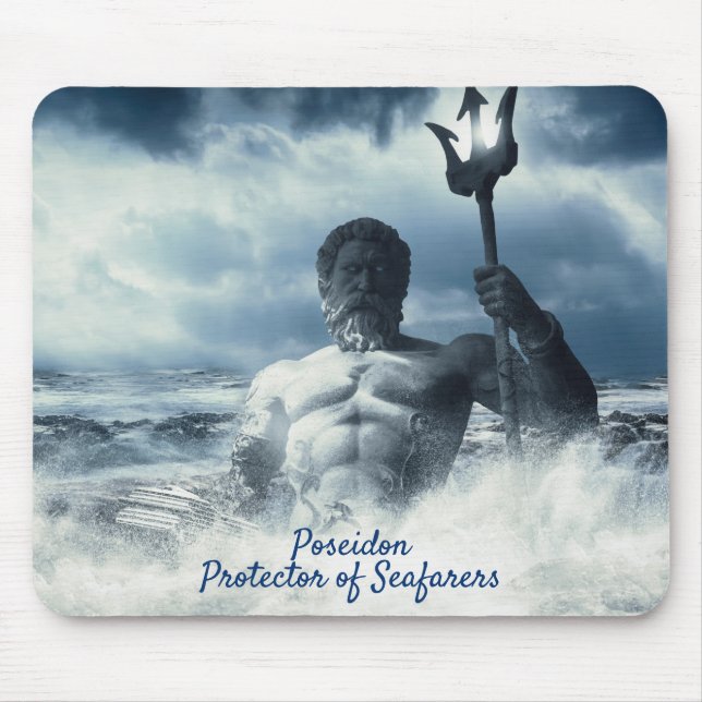 Tapis De Souris Protecteur Poseidon des gens de mer (Devant)