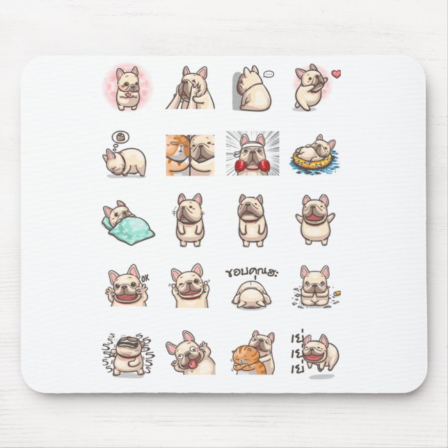 Tapis De Souris Protection de Frenchie (Devant)