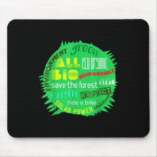 Tapis De Souris Protection de l'environnement autour de la forêt m