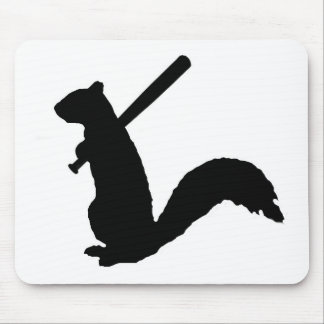 Tapis De Souris Protection de souris fâchée de logo d'écureuil