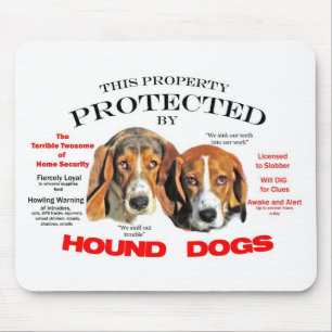 Tapis De Souris Protégé par les chiens de chien