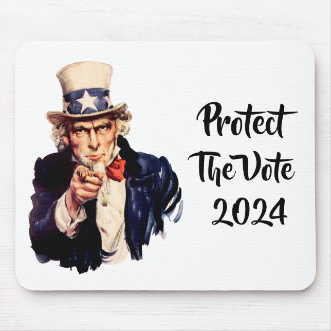Tapis De Souris Protéger Le Carnet De Souris Vote 2024 (Devant)
