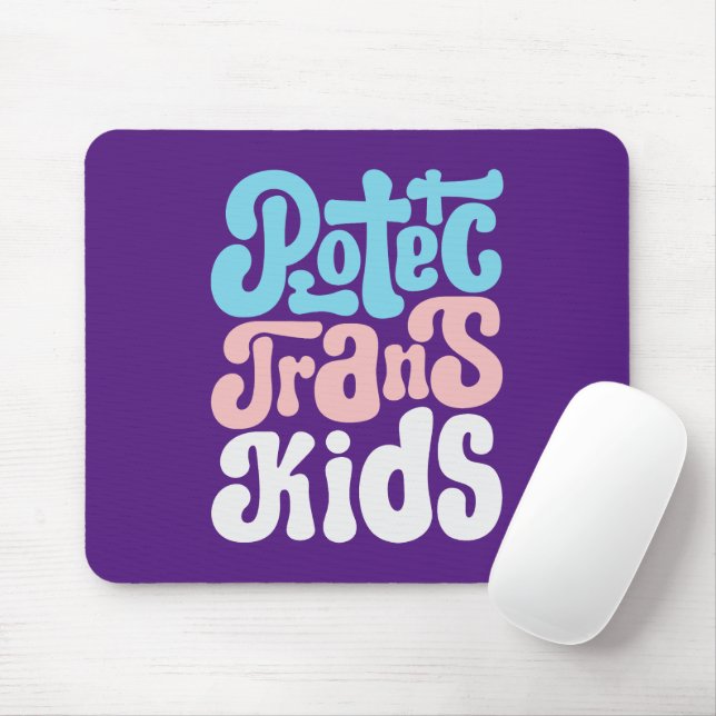 Tapis De Souris Protéger les enfants trans Mousepad (Avec souris)
