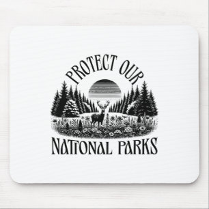 Tapis De Souris Protéger nos parcs nationaux - Résistez à sauver l