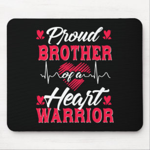 Tapis De Souris Proud Brother Of A Heart Warrior Chd Aware