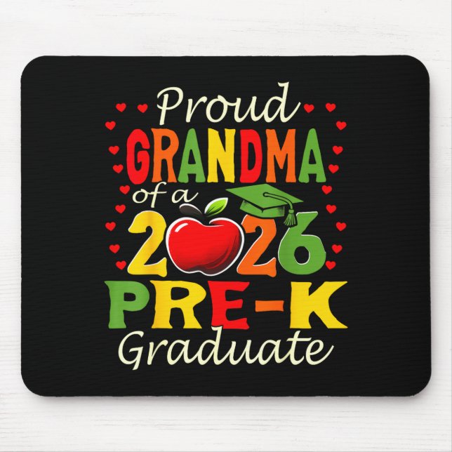 Tapis De Souris Proud grandma of 2026 pre-k graduate mothers day (Devant)