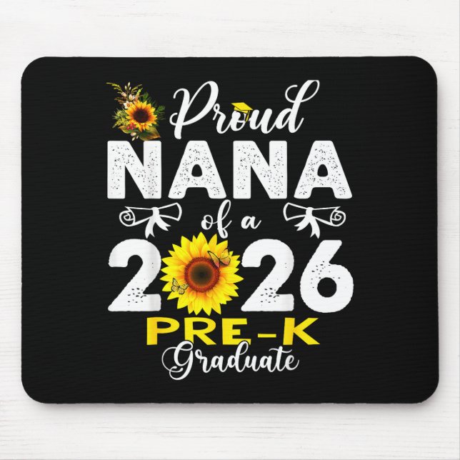 Tapis De Souris Proud nana of 2026 pre-k graduate mothers day (Devant)