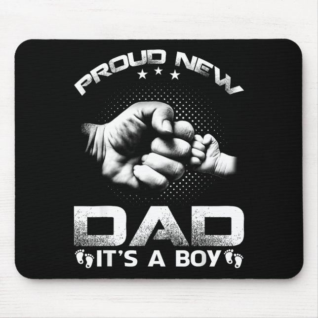 Tapis De Souris Proud New Dad It's A Boy  (Devant)