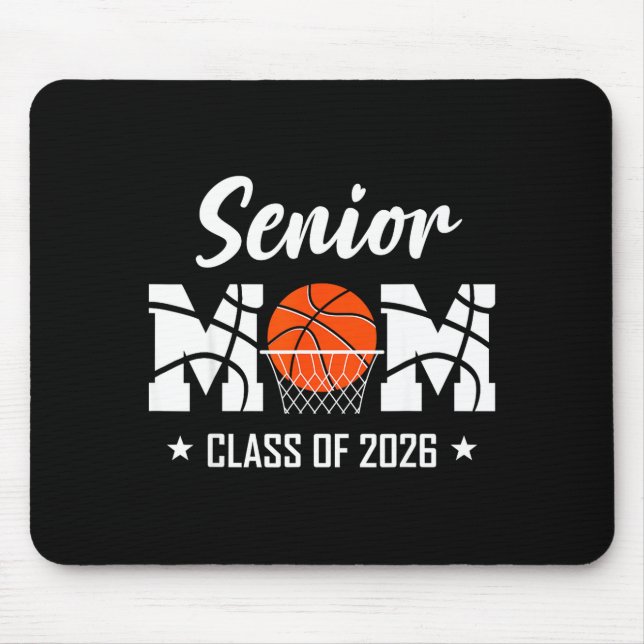 Tapis De Souris Proud senior basketball mom 2026 graduation  (Devant)