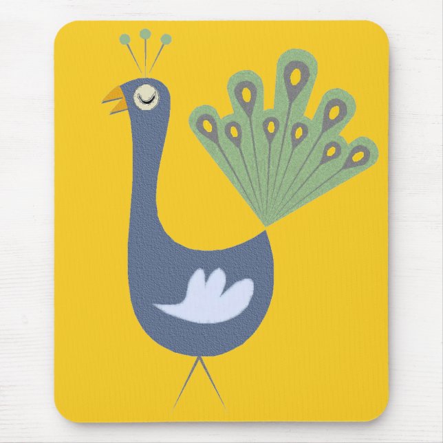 Tapis De Souris Prouesse Peacock Souris Pad (Devant)