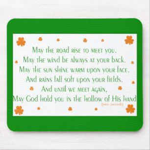 Tapis De Souris Proverbe irlandais 2 Mousepad
