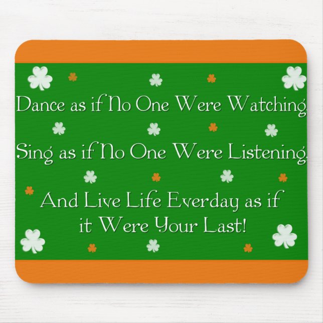 Tapis De Souris Proverbe irlandais Mousepad (Devant)