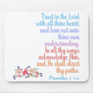 Tapis De Souris Proverbe Verset de la Bible