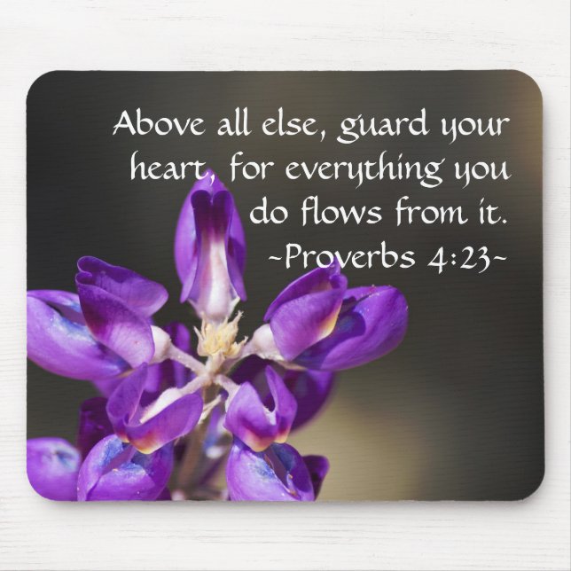 Tapis De Souris Proverbes 4:23 (Devant)