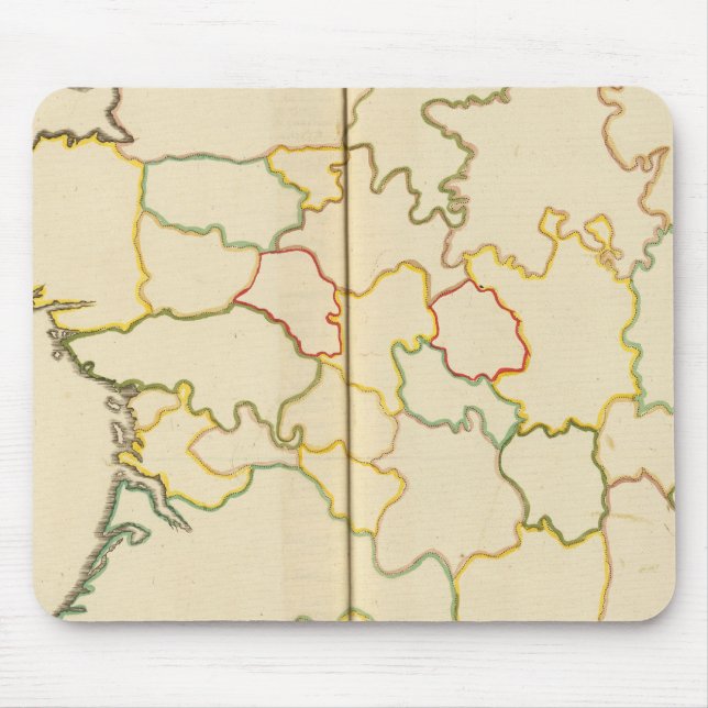 Tapis De Souris Provinces, France Plan (Devant)