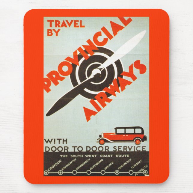 Tapis De Souris Provincial Airways (Devant)